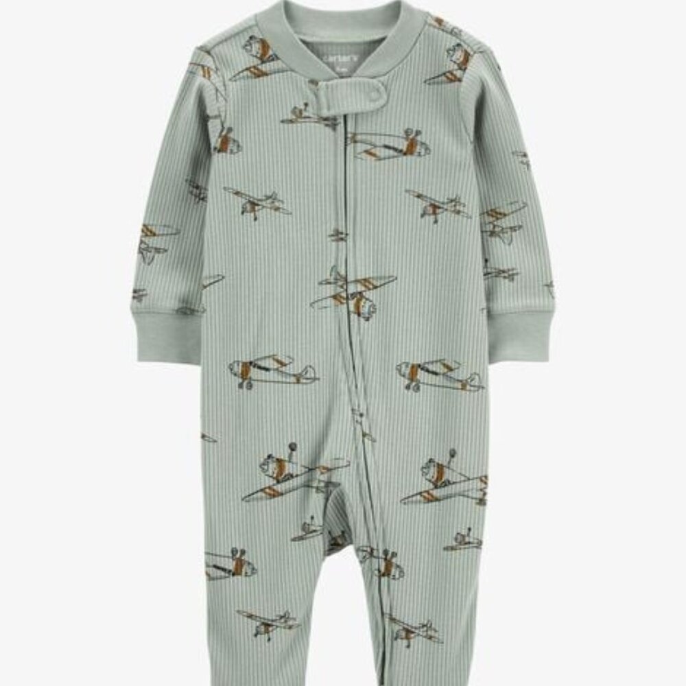 Carter's Baby Airplane 2-Way Zip Sleep & Play Pajamas 9 months